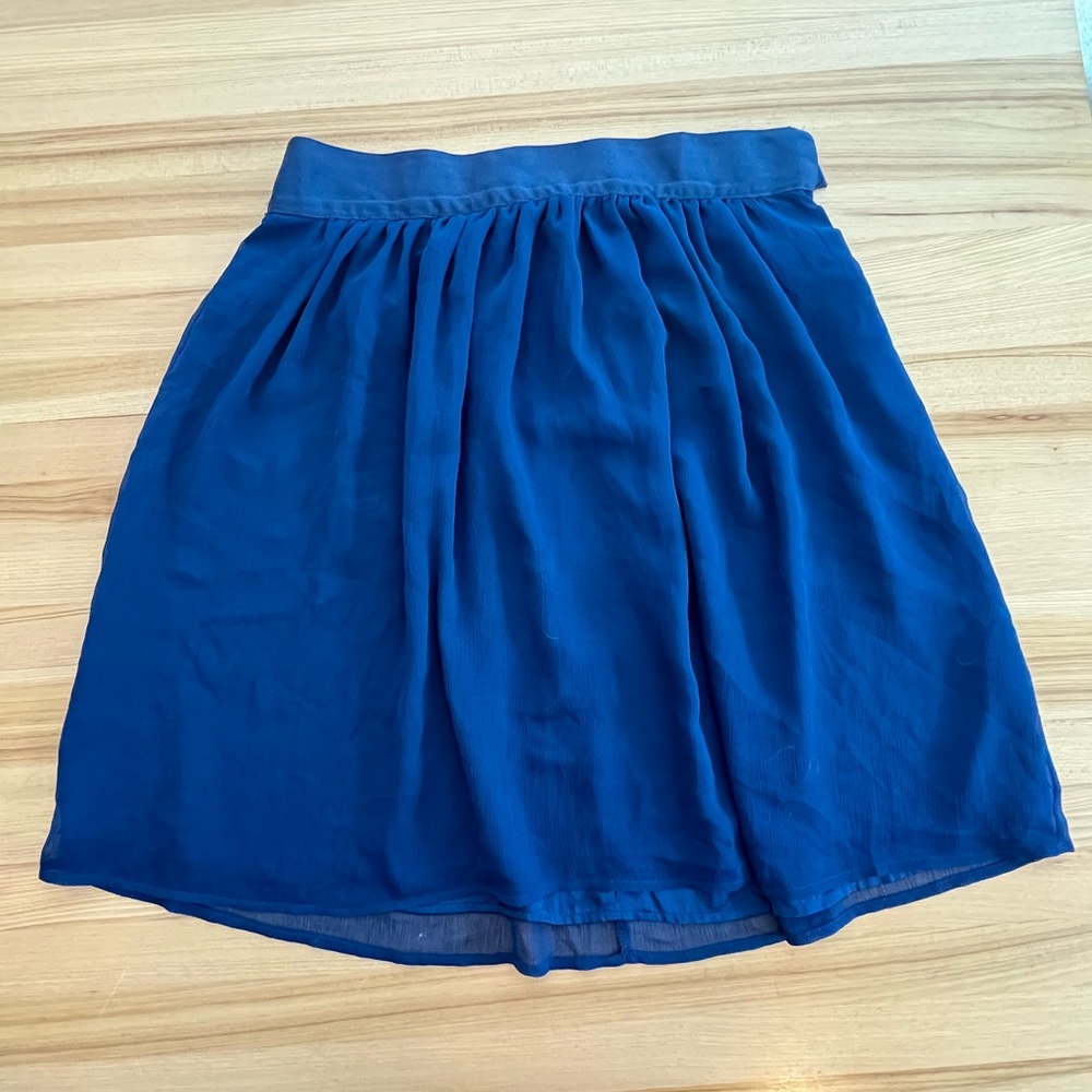 Forever 21 Deep Blue A-Line Skirt
